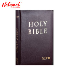 Holy Bible NIV 2011 Compact Flex with Zipper - Burgundy -...